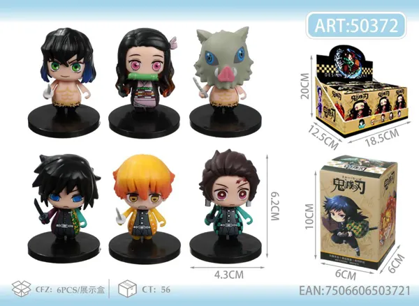 Caja sorpresa de figuras armables de Demon Slayer