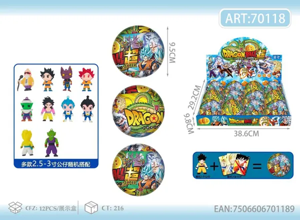 Bola sorpresa de Dragon Ball (9 cm)