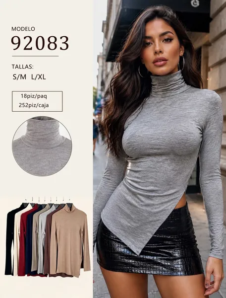 Blusa cuello de tortuga