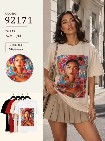 Playera con estampado gráfico