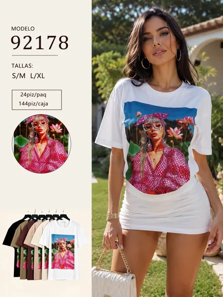 Playera estampada