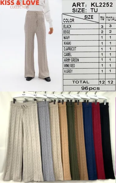 Pantalón de punto tejido