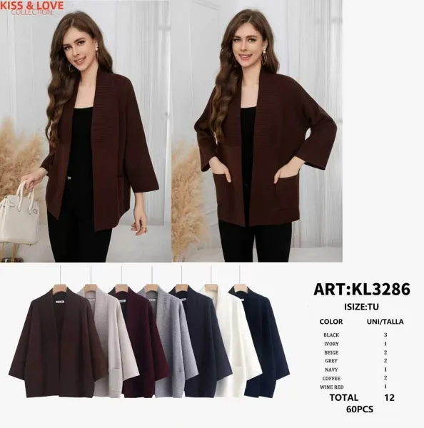 Cardigan con bolsillos