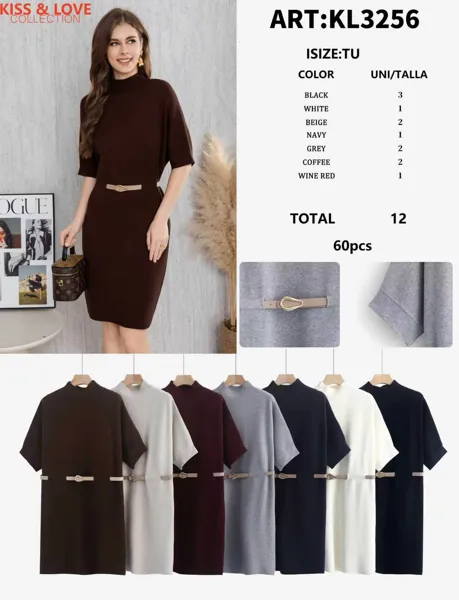 Vestido con cinturón