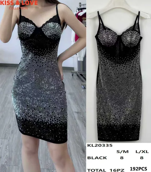 Vestido con pedrería
