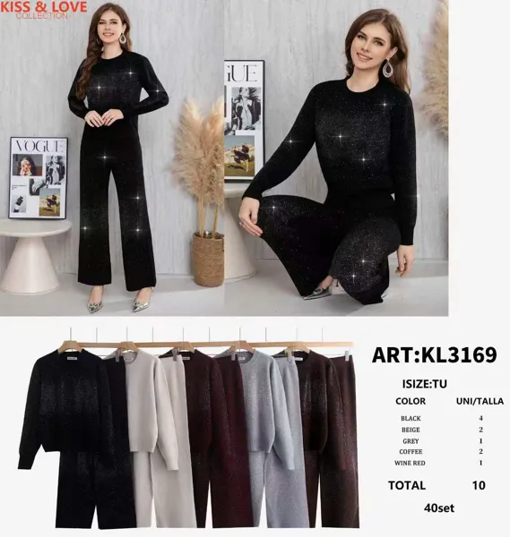 Conjunto de suéter y pantalón