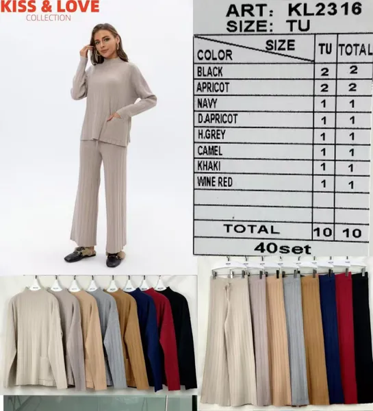 Conjunto de suéter y pantalón