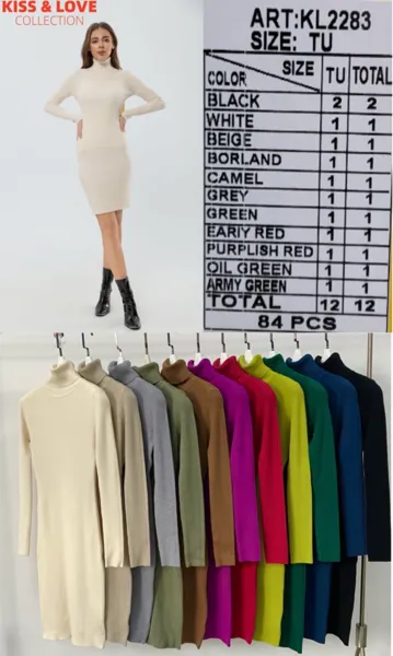 Vestido de cuello alto