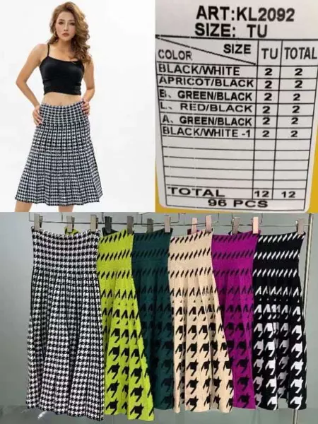 Falda plisada