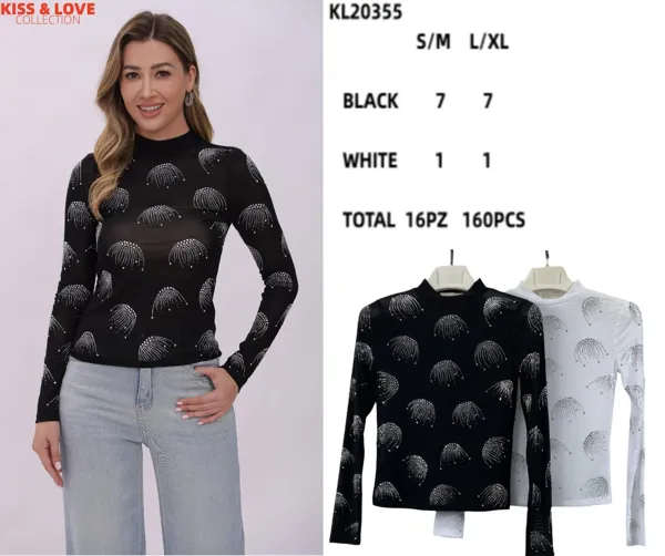 Blusa con pedrería