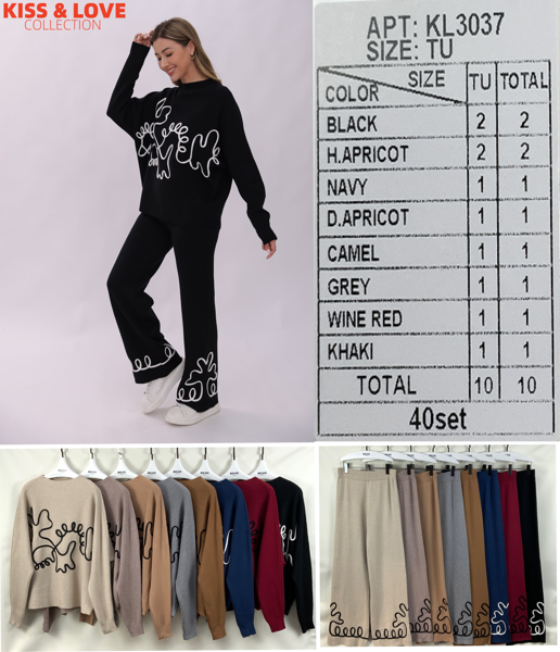 Conjunto de suéter y pantalón