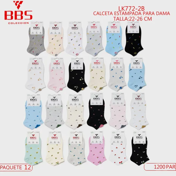 Calcetines estampados para dama