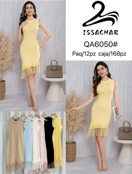 Vestido con flecos