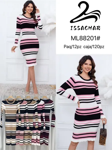 Vestido de rayas