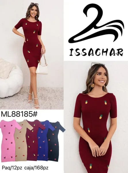 Vestido ajustado con estampado