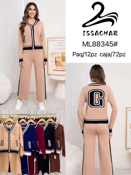 Conjunto de cárdigan y pantalón