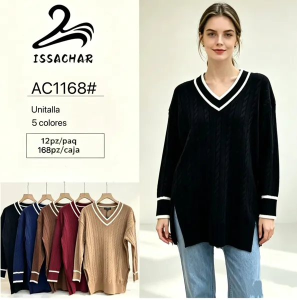 Suéter cuello en V