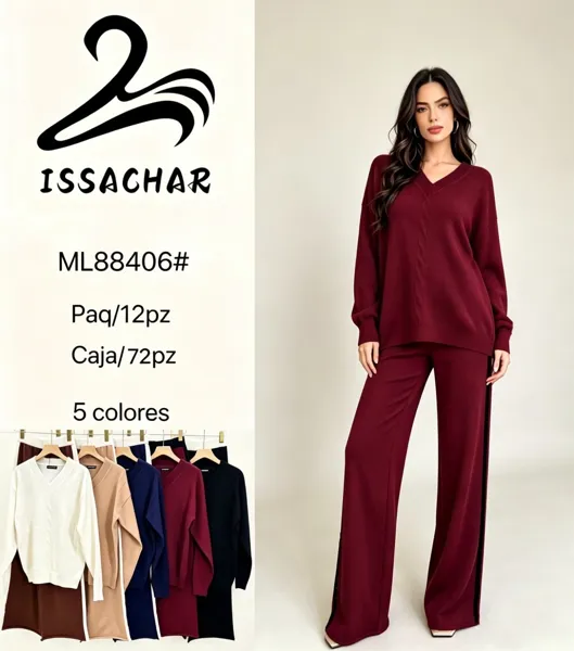 Conjunto de suéter y pantalón