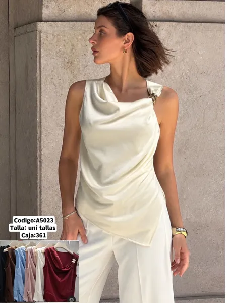 Blusa con detalle de argolla