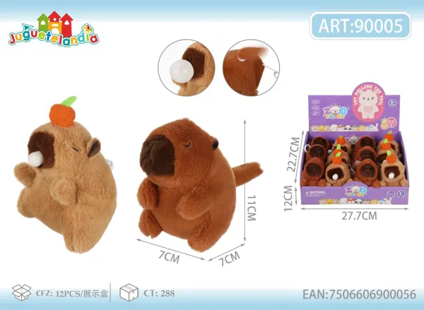 Llavero de peluche de Capibara