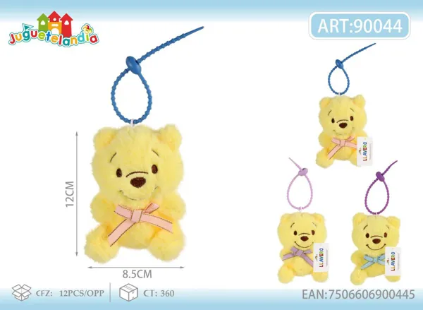 Llavero de peluche de Winnie Pooh con mariposa (4 pulgadas)