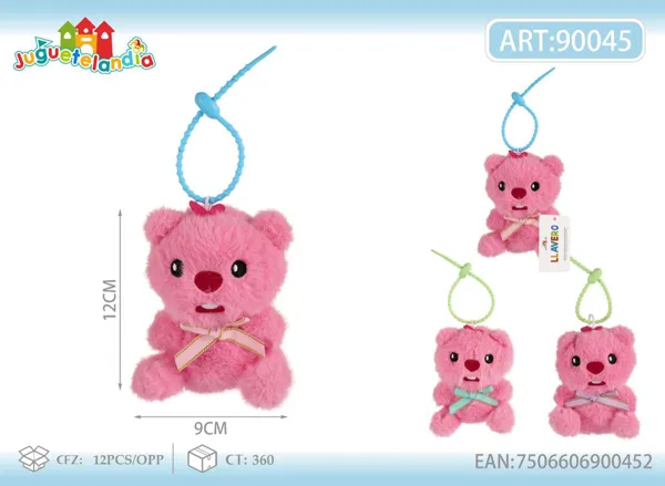 Llavero de peluche de Loopy el castor (4 pulgadas)
