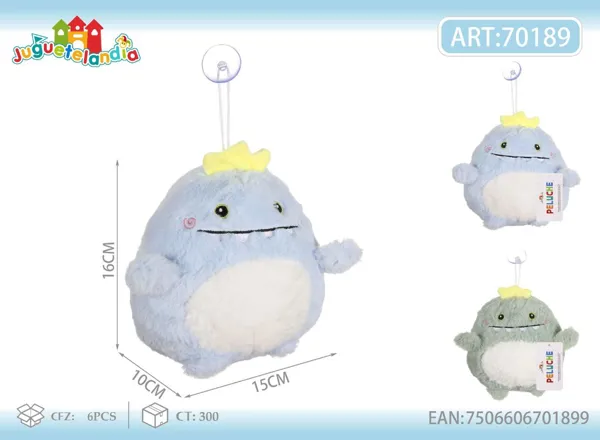 Peluche de dragón burbuja de pelo suave (18 cm / 7 pulgadas)