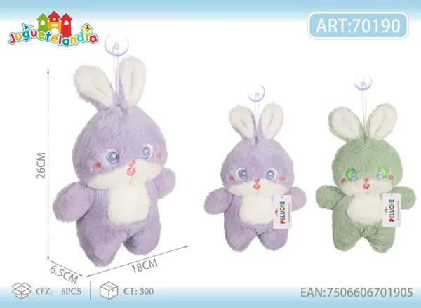 Peluche de conejo Mengtaro (25 cm)