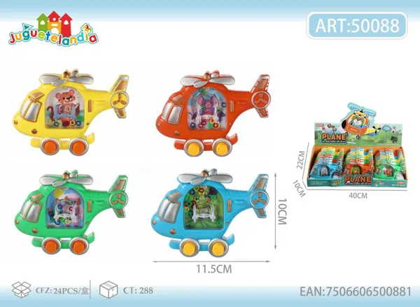 Juego de agua de aros avión