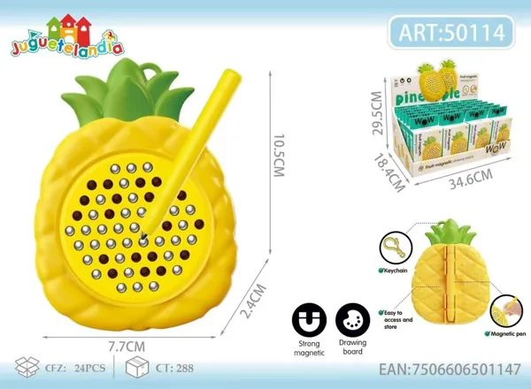Tablero magnético didáctico piña