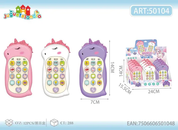 Celular musical didáctico unicornio