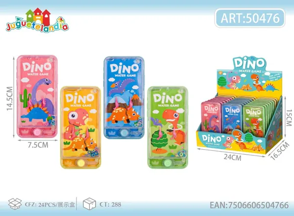 Juego de Agua de Aros Forma Celular Dinosaurios