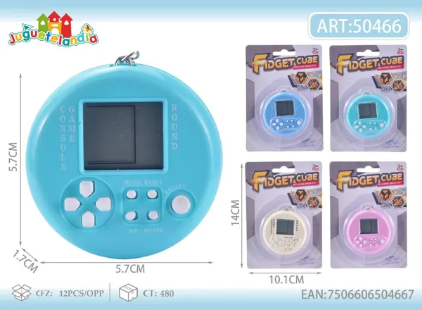 Mini Consola de Juegos Redonda (Colores Macaron)