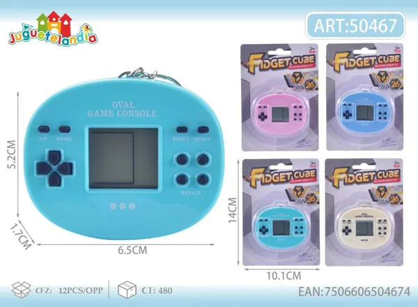 Mini Consola de Juegos Ovalada (Colores Macaron)