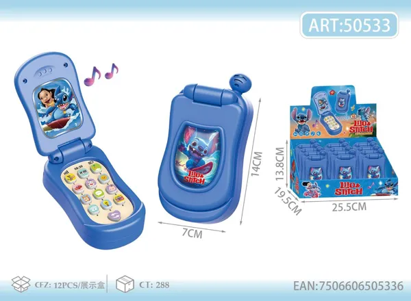 Celular de Juguete Musical con Tapa Stitch