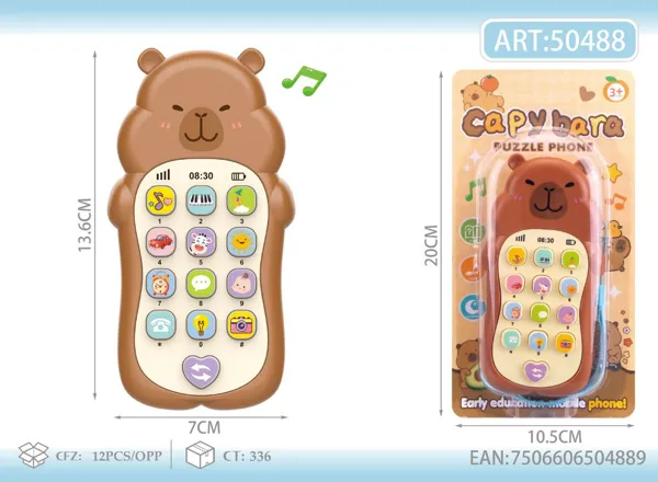 Celular de Juguete Musical Educativo en Español Capibara
