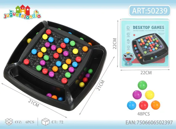 Juego de mesa de bolitas de colores