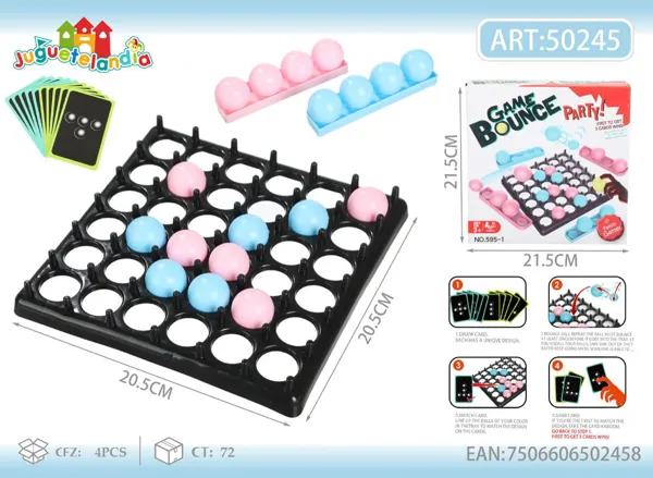 Juego de mesa de pelotas saltarinas