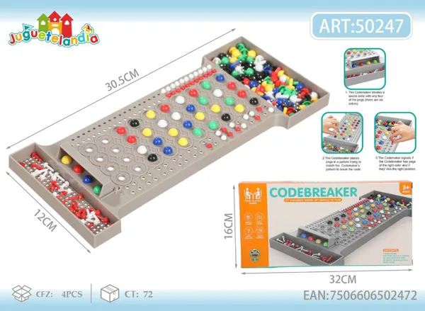 Juego de mesa descifra el código (Mastermind)