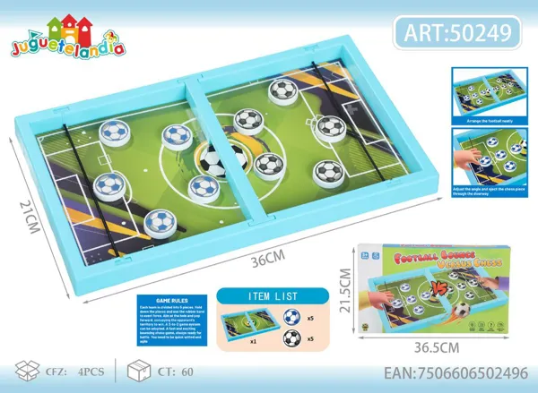 Juego de mesa de fútbol de rebote