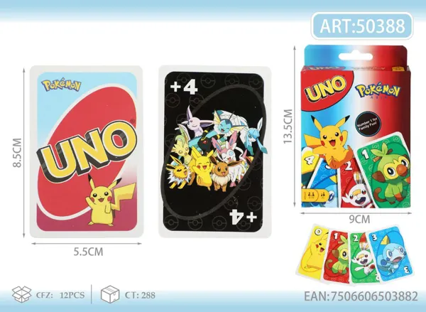 Juego de cartas UNO Pokémon