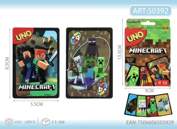 Juego de cartas UNO Minecraft