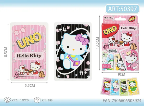 Juego de cartas UNO Hello Kitty