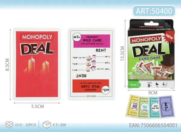 Juego de cartas Monopoly Deal