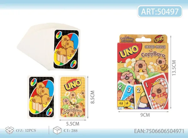 Juego de cartas UNO Capibara