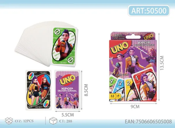 Juego de cartas UNO KPop Demon Hunters
