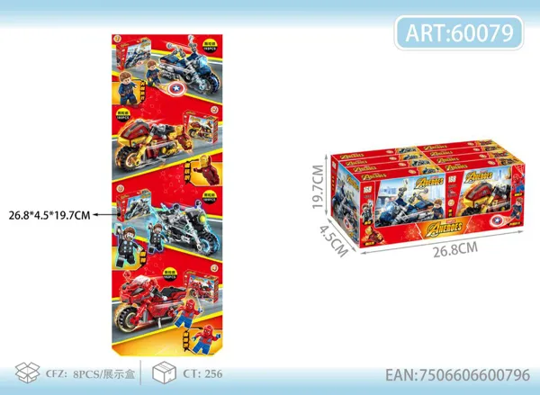 Bloques Motos de Héroes (4 modelos)