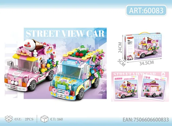 Bloques Camión de Helados y Carro de Flores (2 modelos surtidos)