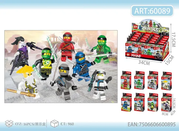 Bloques Ninja (caja de 8 modelos)