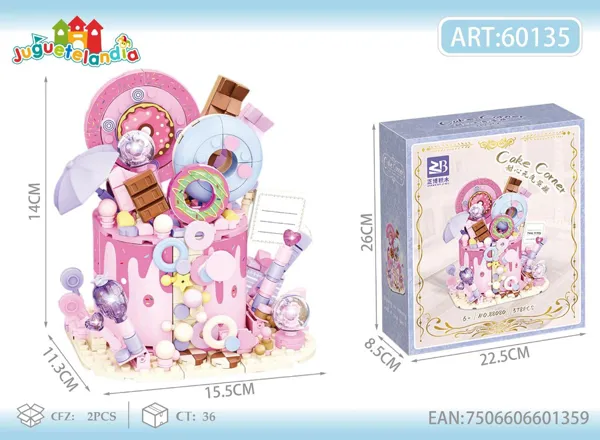 Bloques para armar pastel de dulces (Cake Corner)